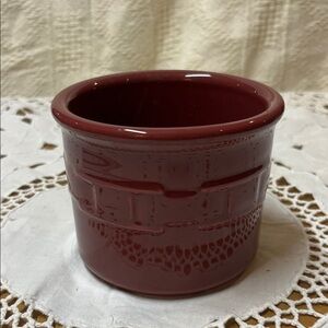 Longaberger 1 pint paprika crock